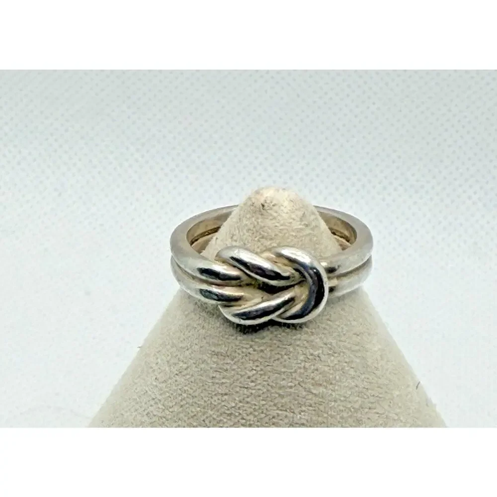 Retired James Avery Eternal Love Knot Sterling Silver 925 Ring Size 5.5 4.7g